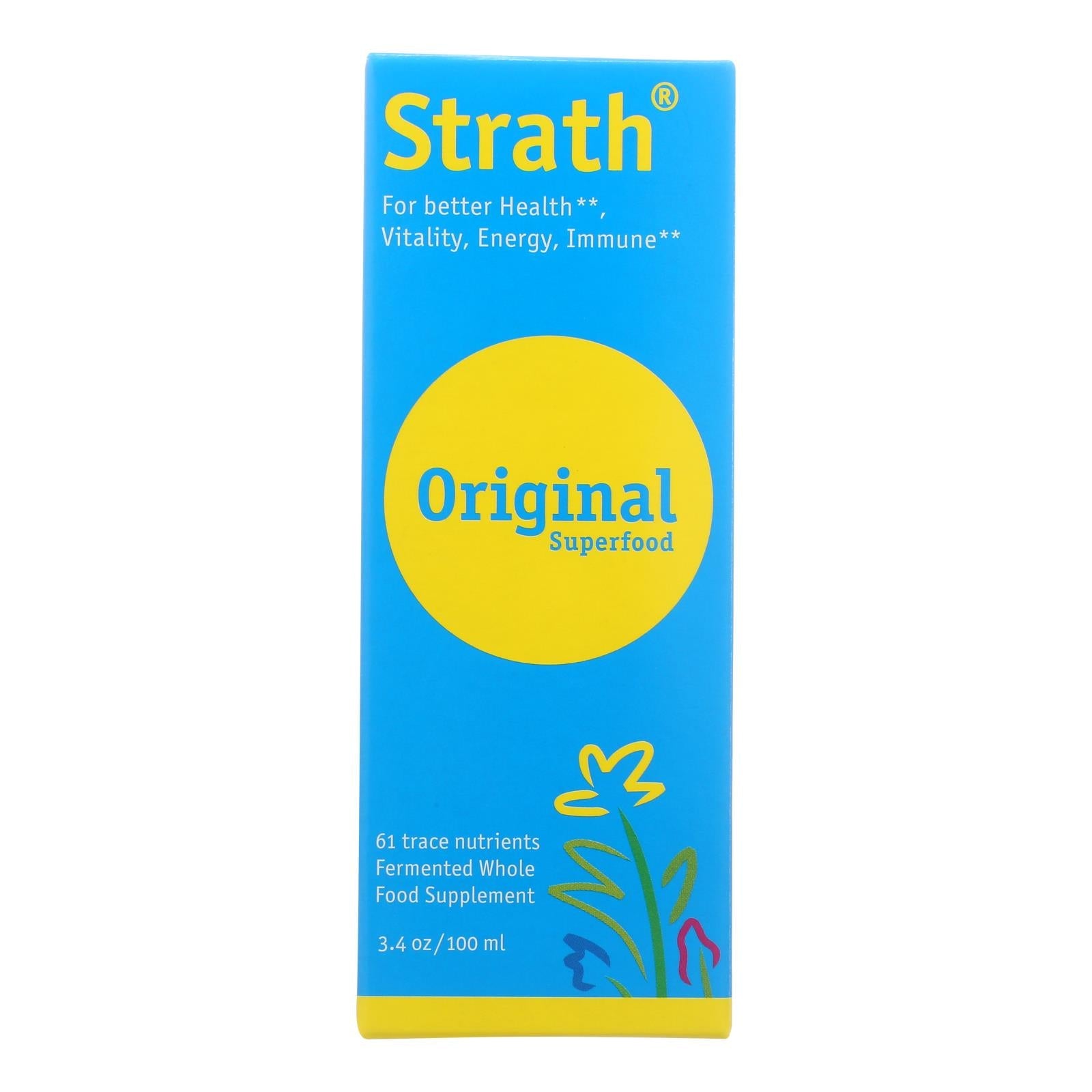 Suplemento alimenticio integral Bio-Strath (paquete de 3.4 oz): vitalidad mejorada para combatir el estrés y la fatiga