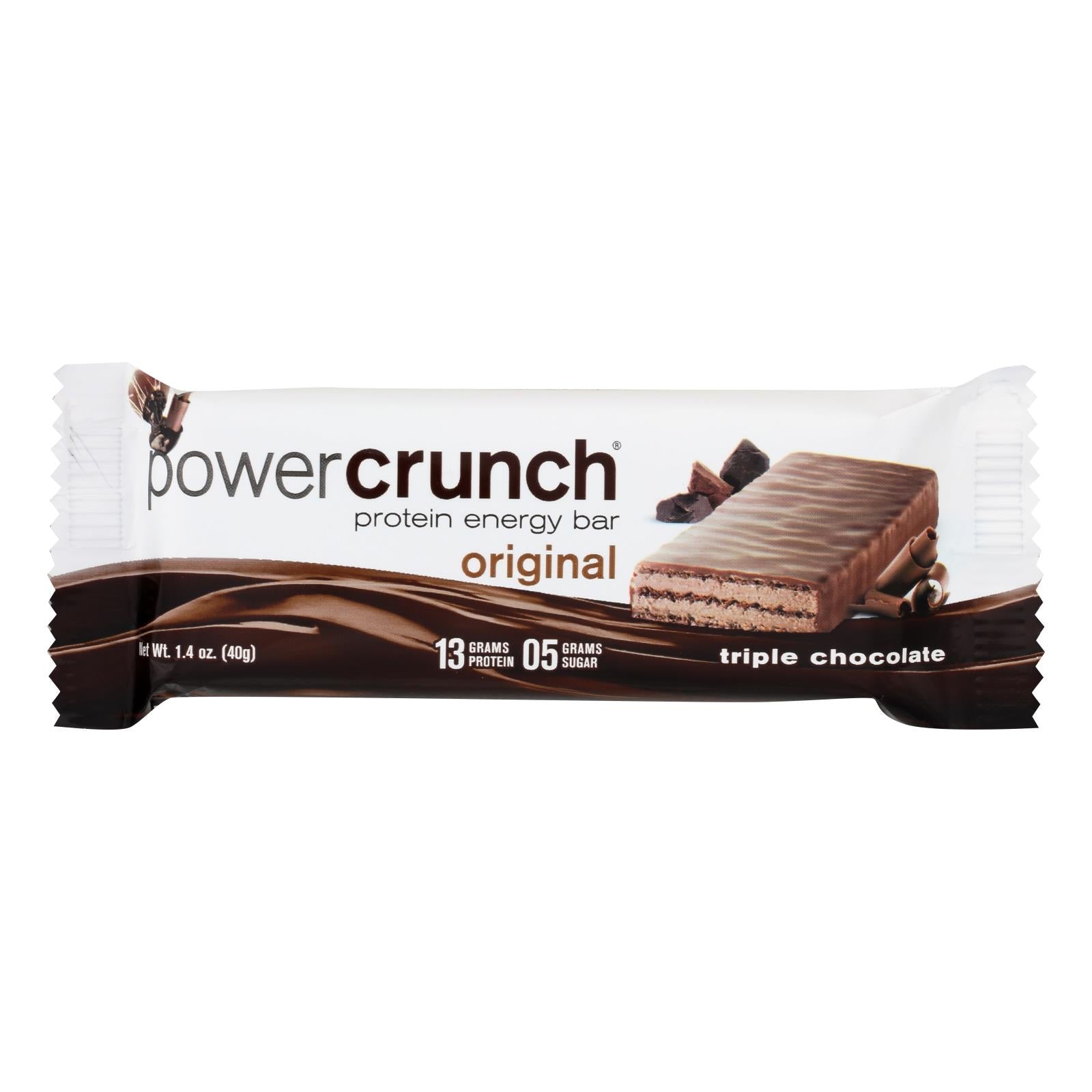 Barra Power Crunch - Triple Chocolate - Caja de 12 - 1.4 oz