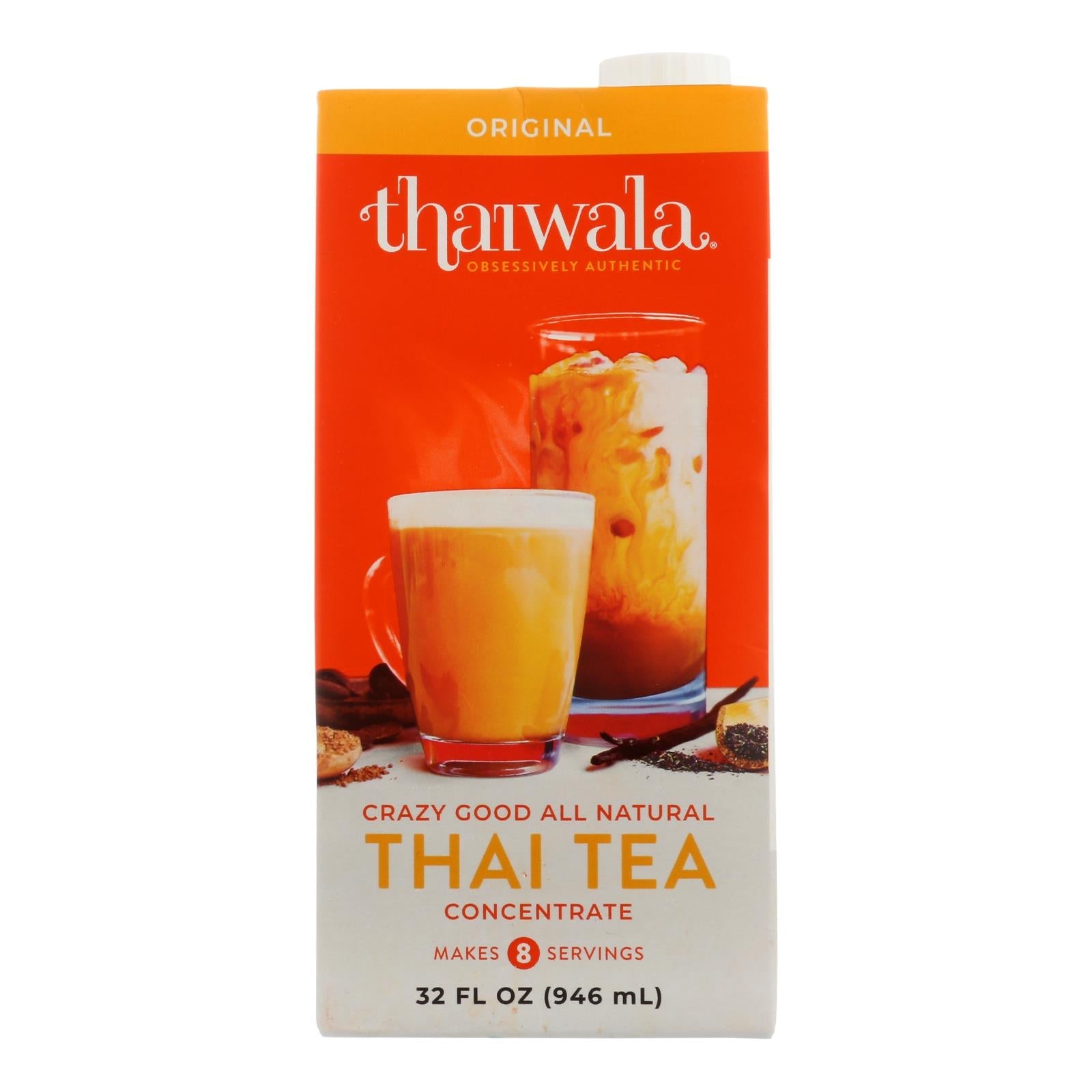 Té Thaiwala, concentrado totalmente natural tailandés (paquete de 6), 32 oz.