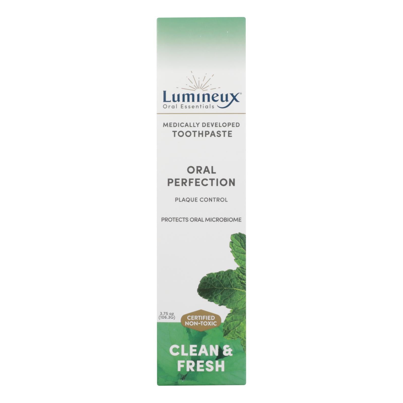 Pasta de dientes refrescante Lumineux Oral Essentials Clove &amp; Fresh - 3,75 oz.
