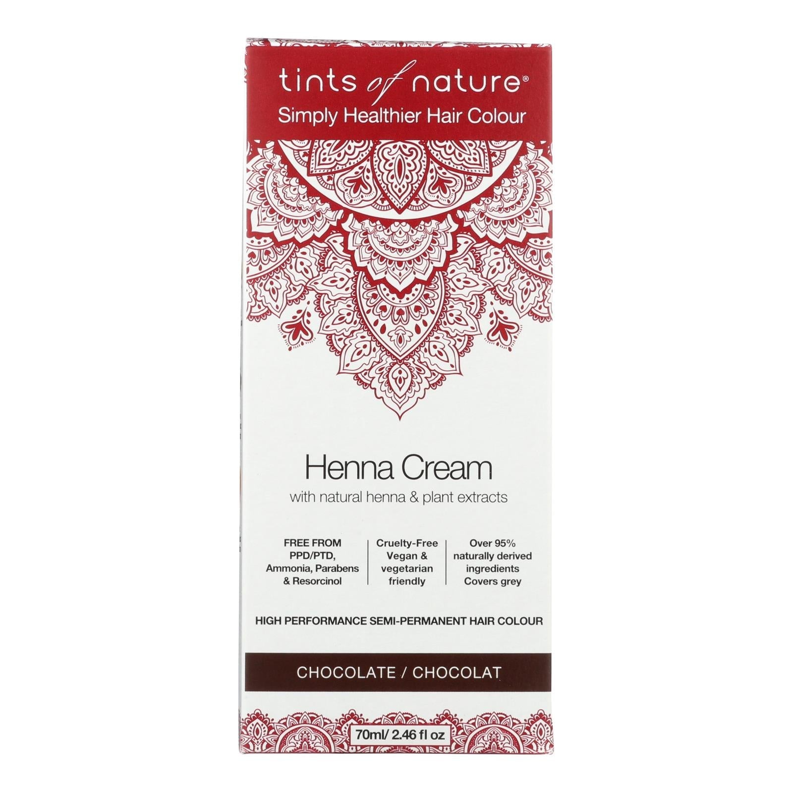 Tintes Of Naturae Henna Crema Chocolatte 2.46 Fl Oz