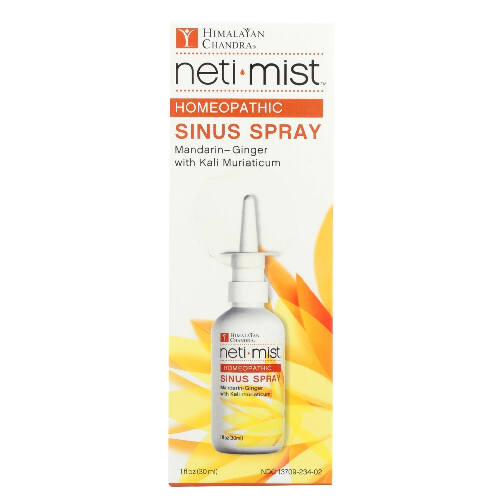 Espray nasal Neti Mist del Himalayan Institute: alivia la sequedad y congestión nasal - 1 onza líquida