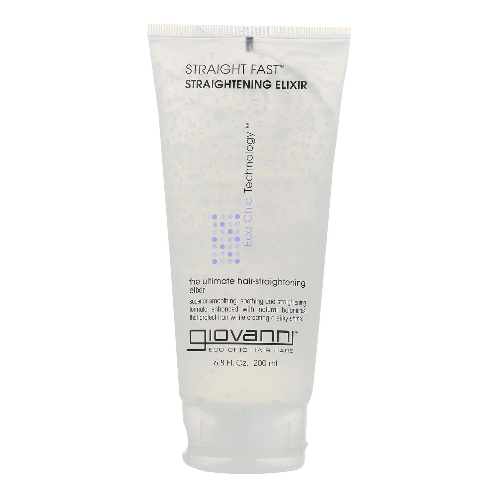 Elixir de alisado rápido Giovanni Straight, 6.8 onzas líquidas 