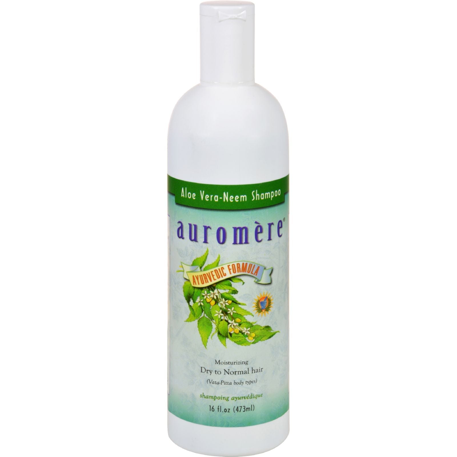 Champú ayurvédico Auromere con aloe vera y neem (16 onzas líquidas)
