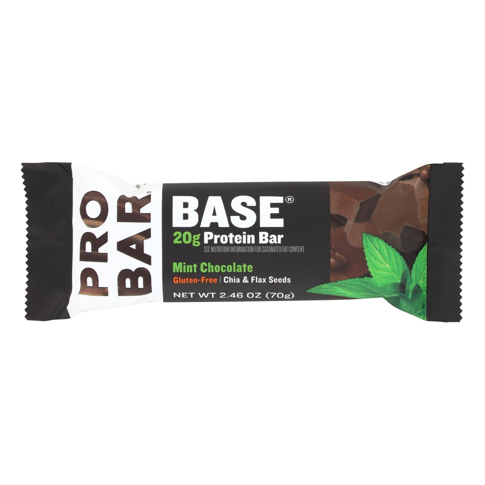 Barra de chocolate con menta orgánica Probar - Caja de 12 - 2.46 oz