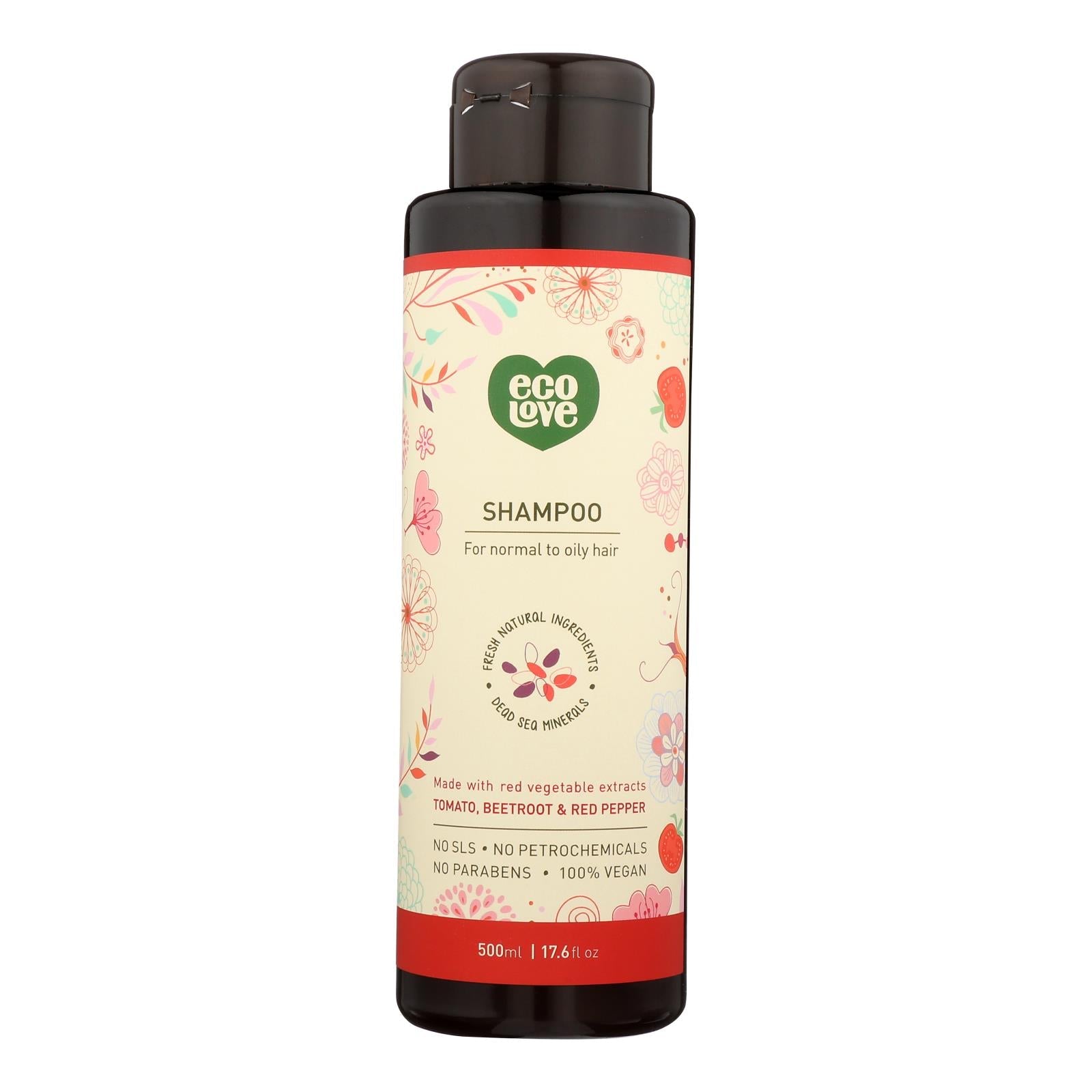 Champú Ecolove Red Vegetables para cabello normal a graso (500 ml)