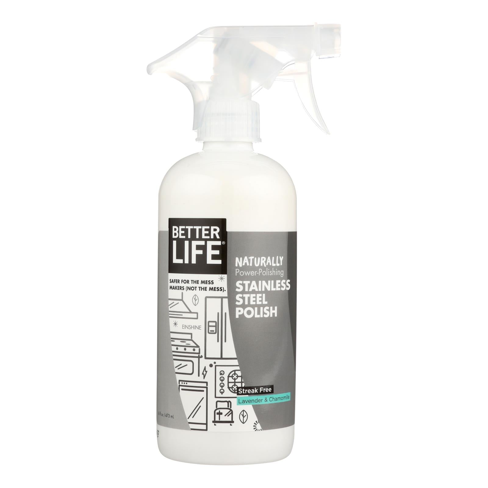 BetterLife Stainless Steel Cleaner & Polish (16 Oz)