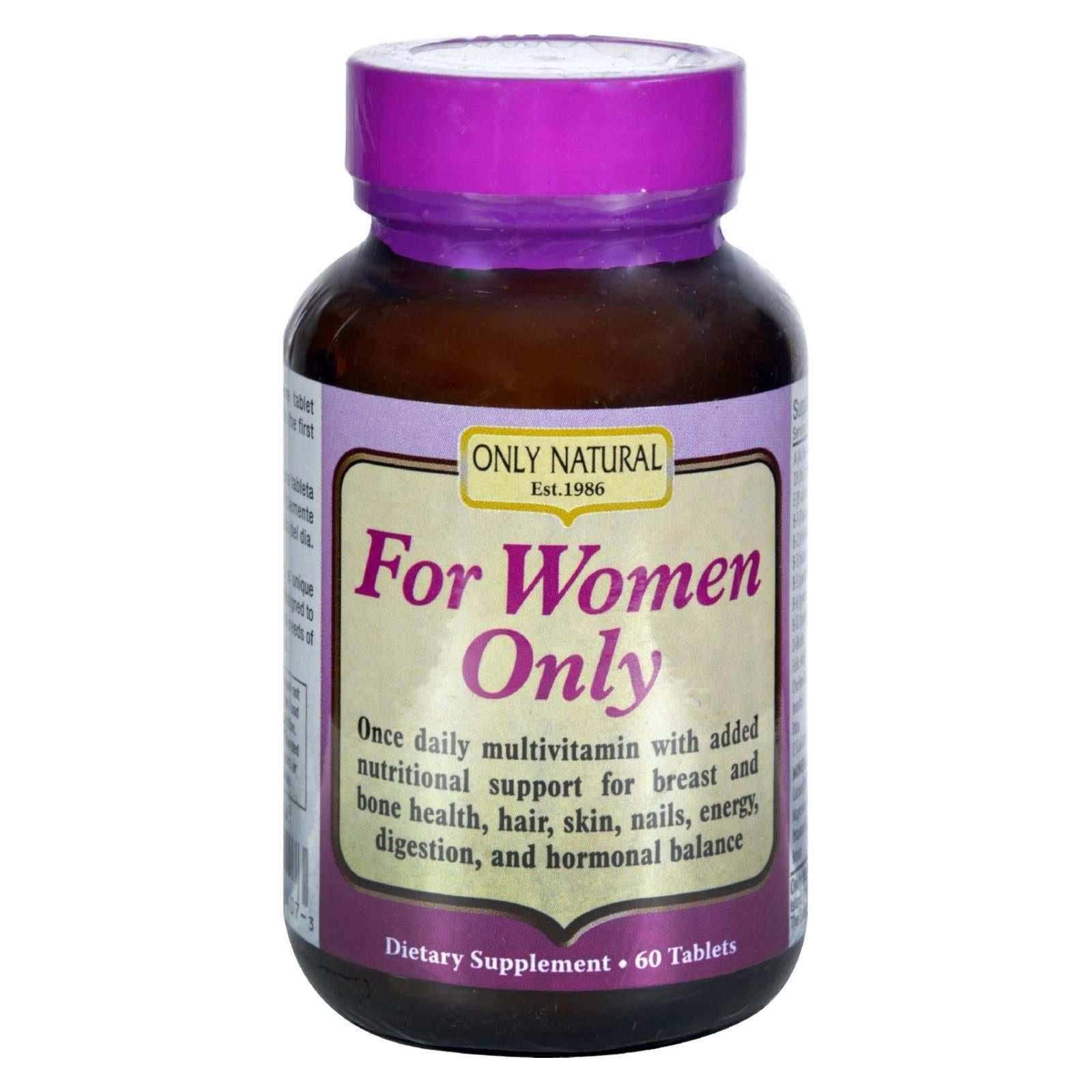 Solo natural para mujeres: Apoyo para el bienestar femenino (60 comprimidos)