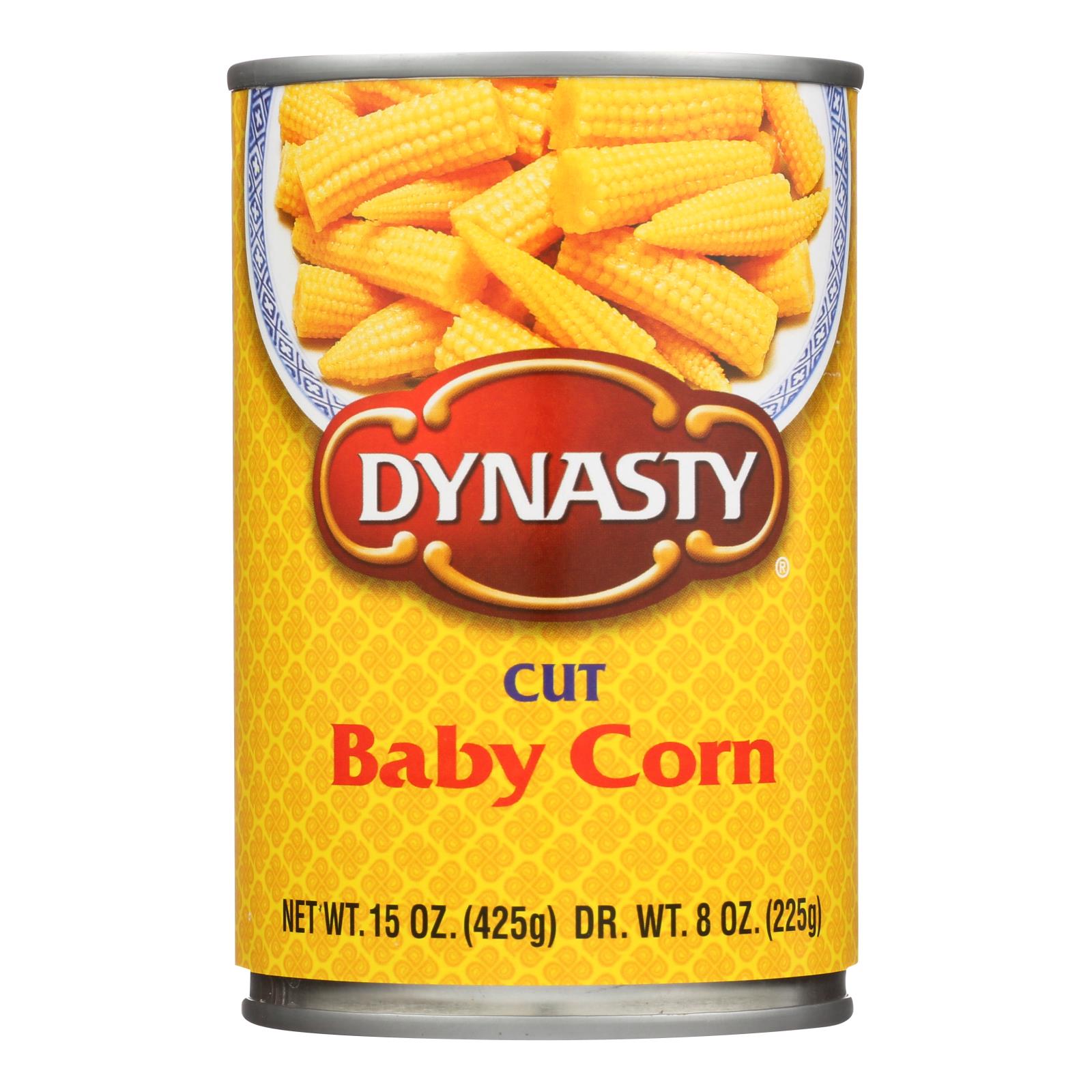 Dynasty Baby Corn Cut, 15 Oz. (Pack of 12)