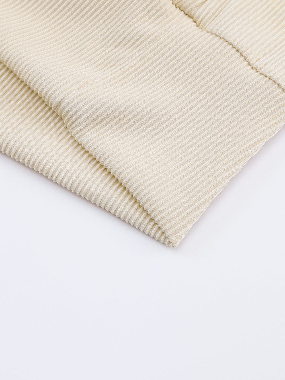 Relaxed Fit Ribbed Knit Blouse with Lace Trim