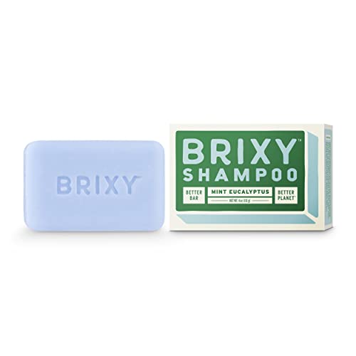 Barra de champú Brixy Mint Eucalipto de 4 oz