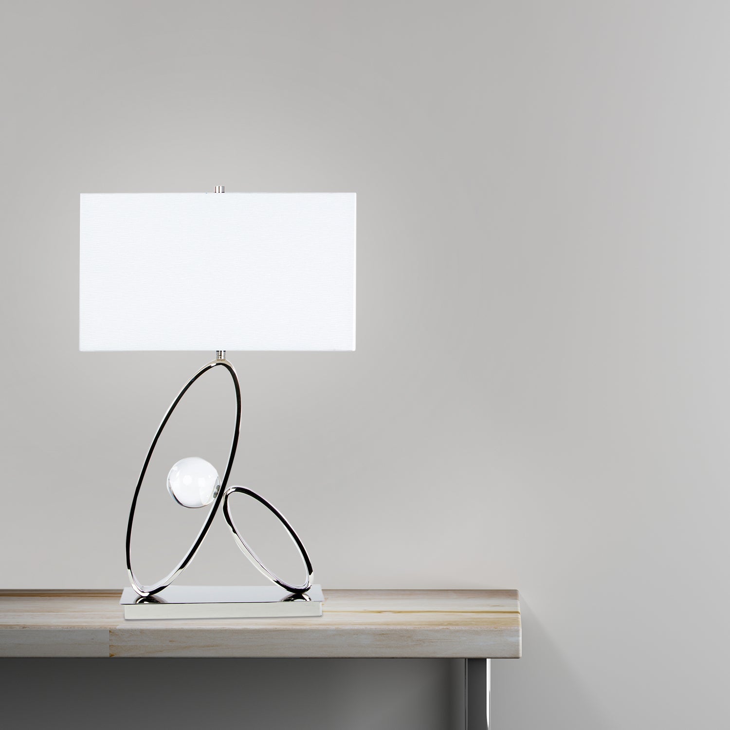 Lámpara de mesa Ovalos en cristal // 1 luz
