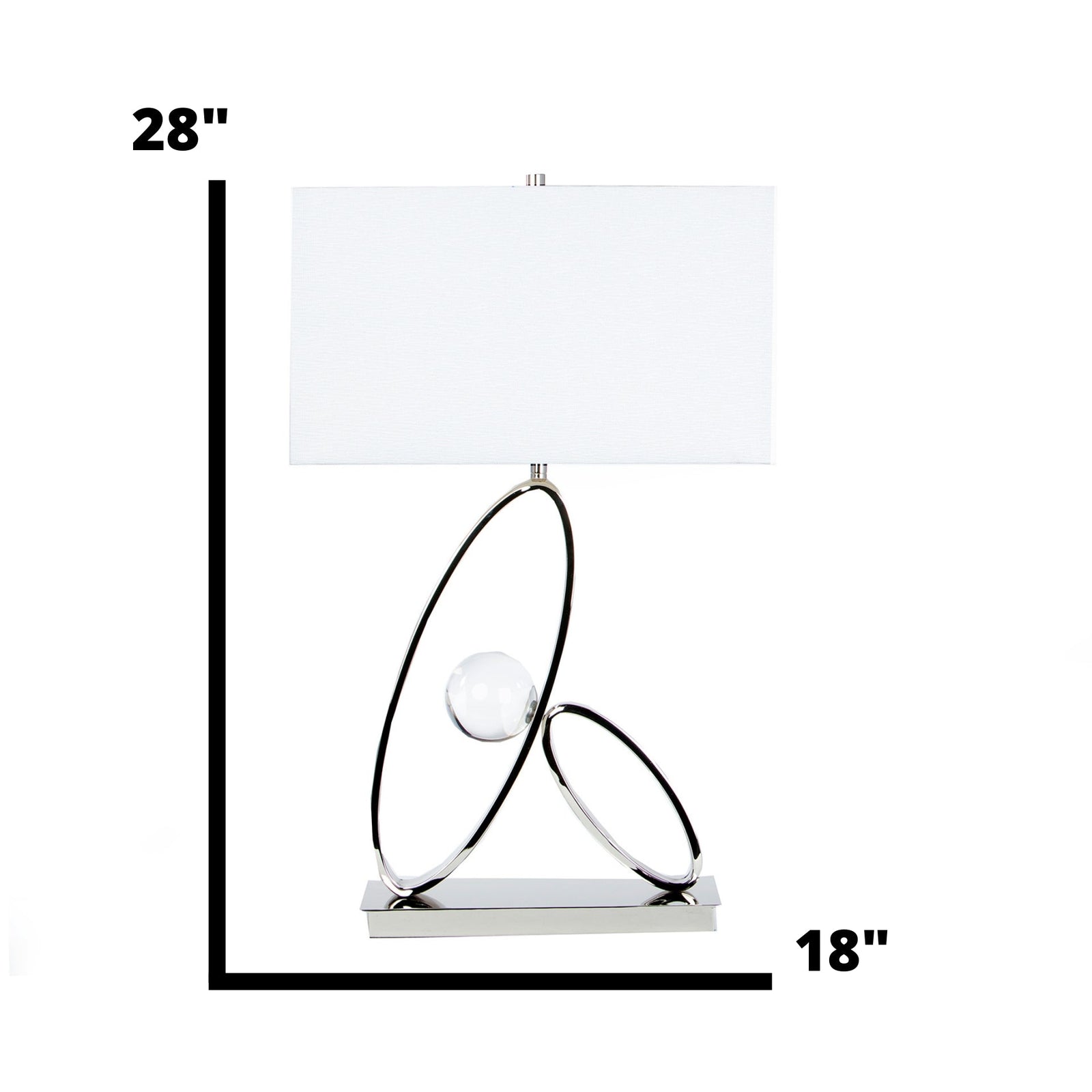 Lámpara de mesa Ovalos en cristal // 1 luz