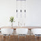 Acrylic Cylinder Chandelier // 3 Light