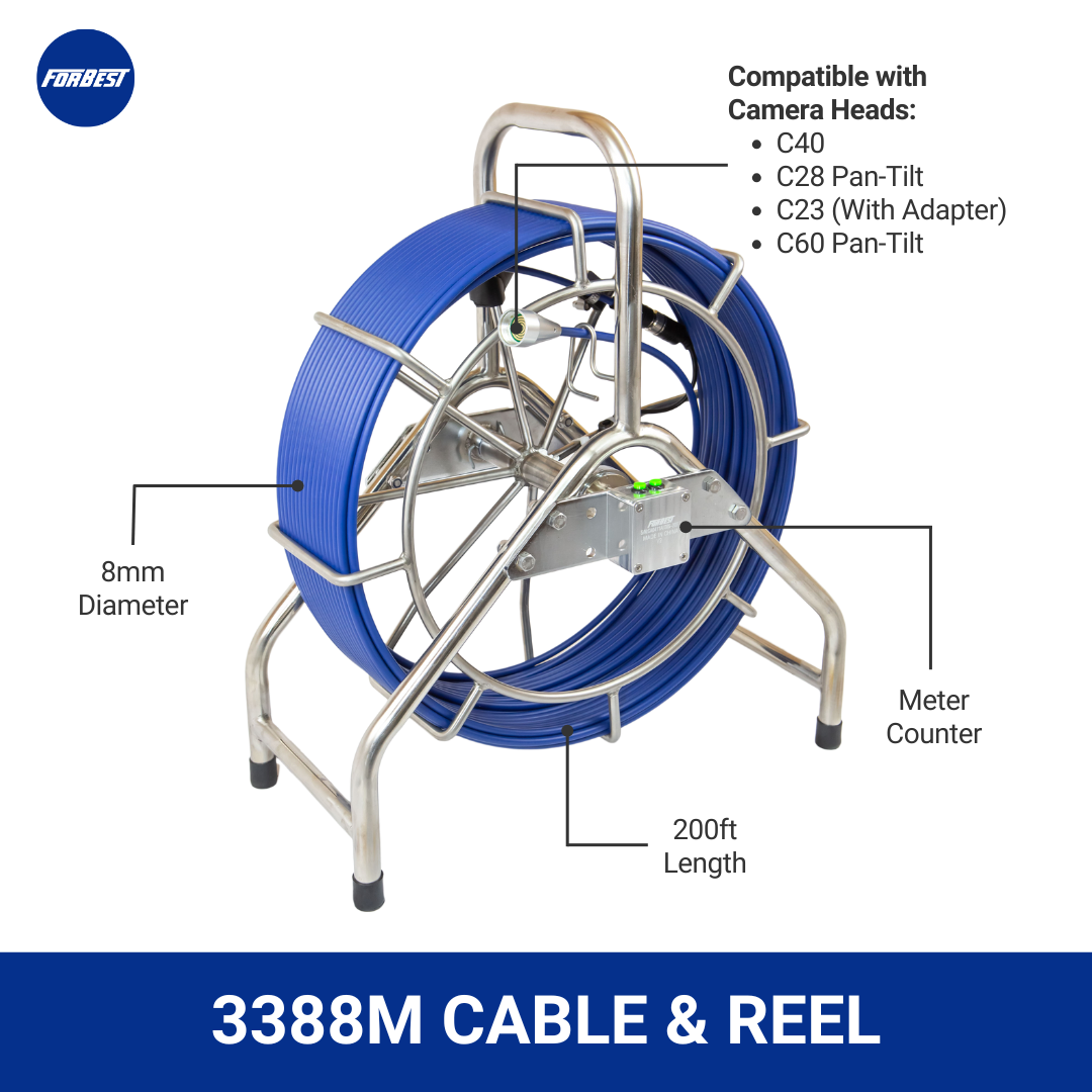 Mid-Range 3388MT Combo: 200ft Cable with Camera Head and Accessories (No Control Station)