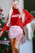 Red Merry Christmas Turtleneck Sweater