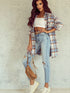 Women's Plaid Shirt Jacket