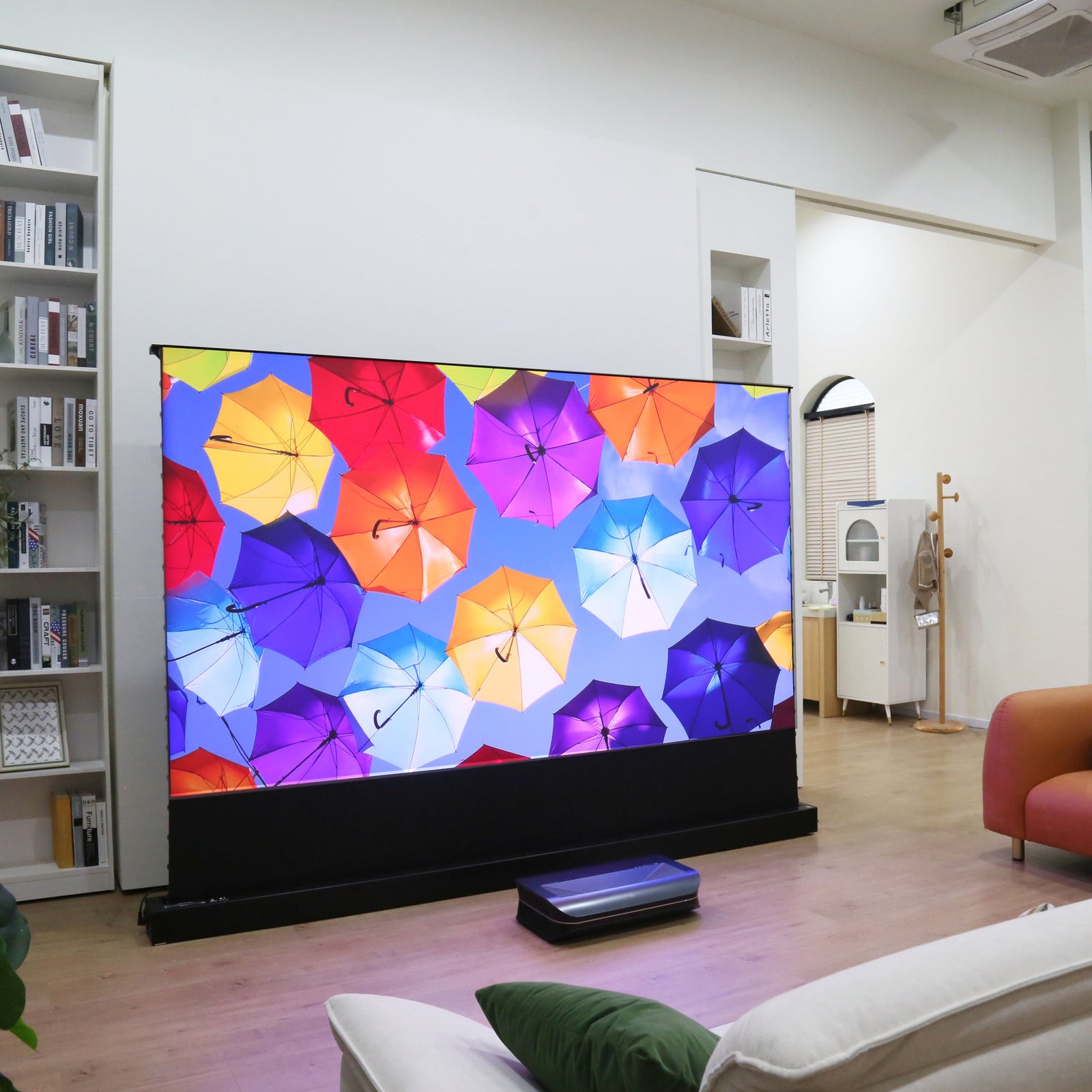 100''-130'' AWOL Vision Cinematic+ ALR Motorized Floor Rising Acoustic Screen