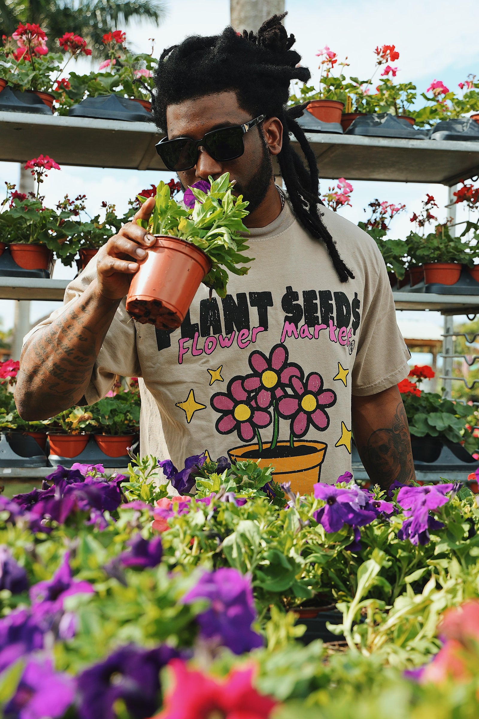 Flower Market T Shirt