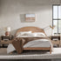 Cama Elias de madera maciza con cabecero arqueado