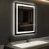 24 x 32  Inch Center Glow LED Bathroom Mirror