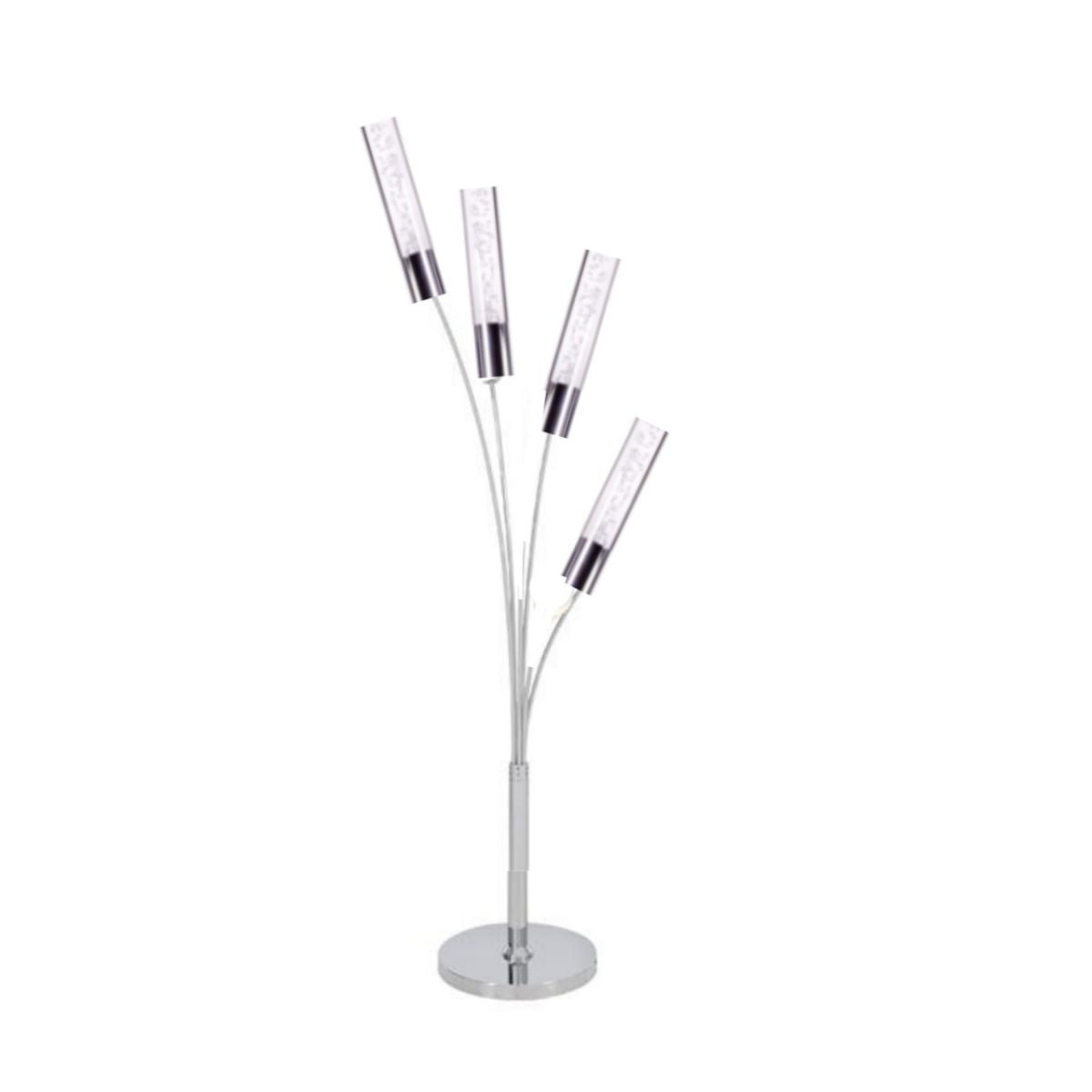 Lámpara de mesa Blooming de acrílico con 5 luces // Cromo