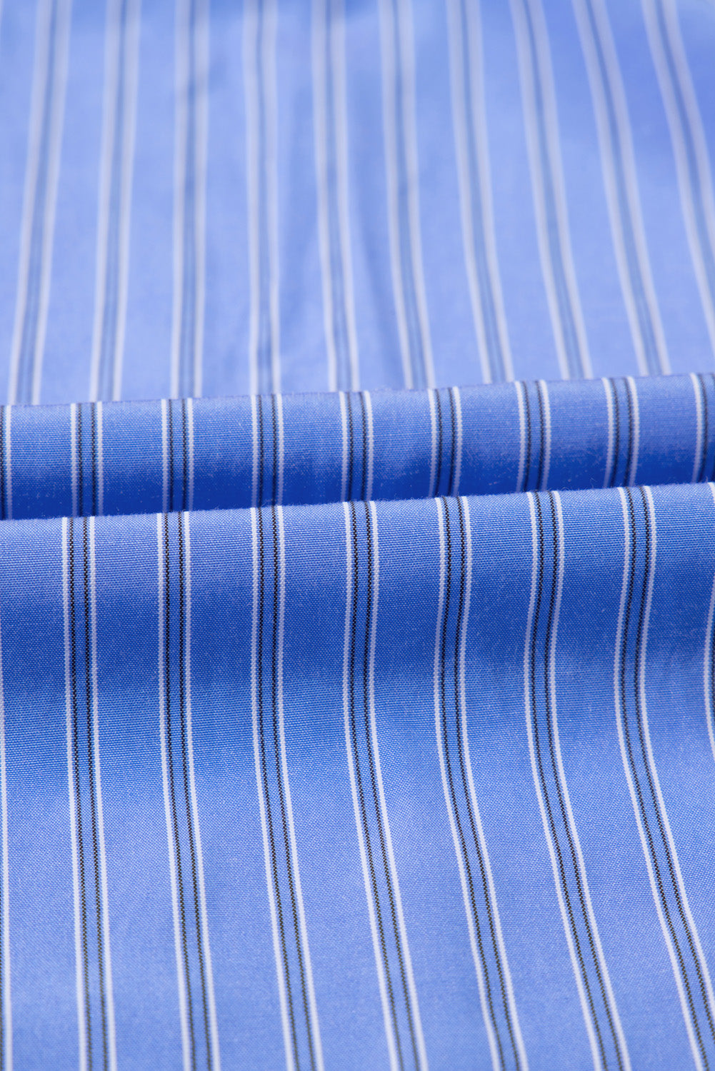 Blue and White Striped Tunic Top for Women