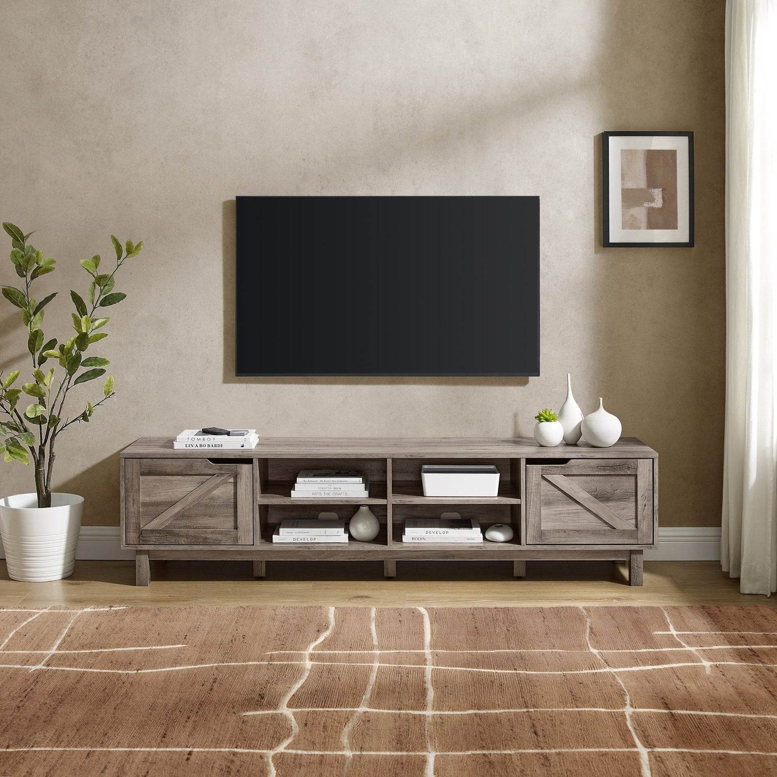 Mueble de TV rústico de 70