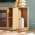 Mueble de TV con chimenea de caña escandinava moderna Chloe en 2 tamaños