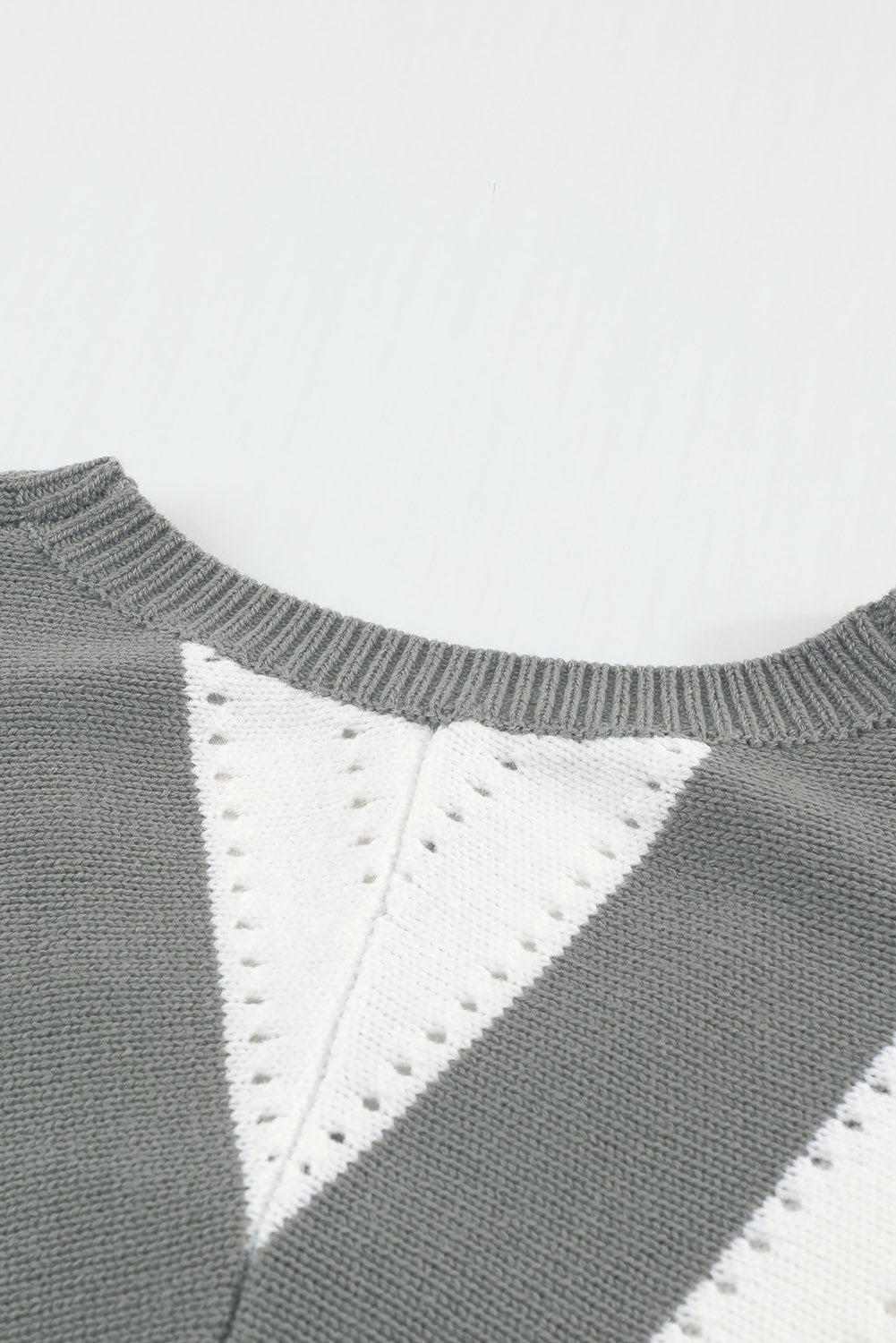 Long Sleeve V-Neck Top with Modern Design