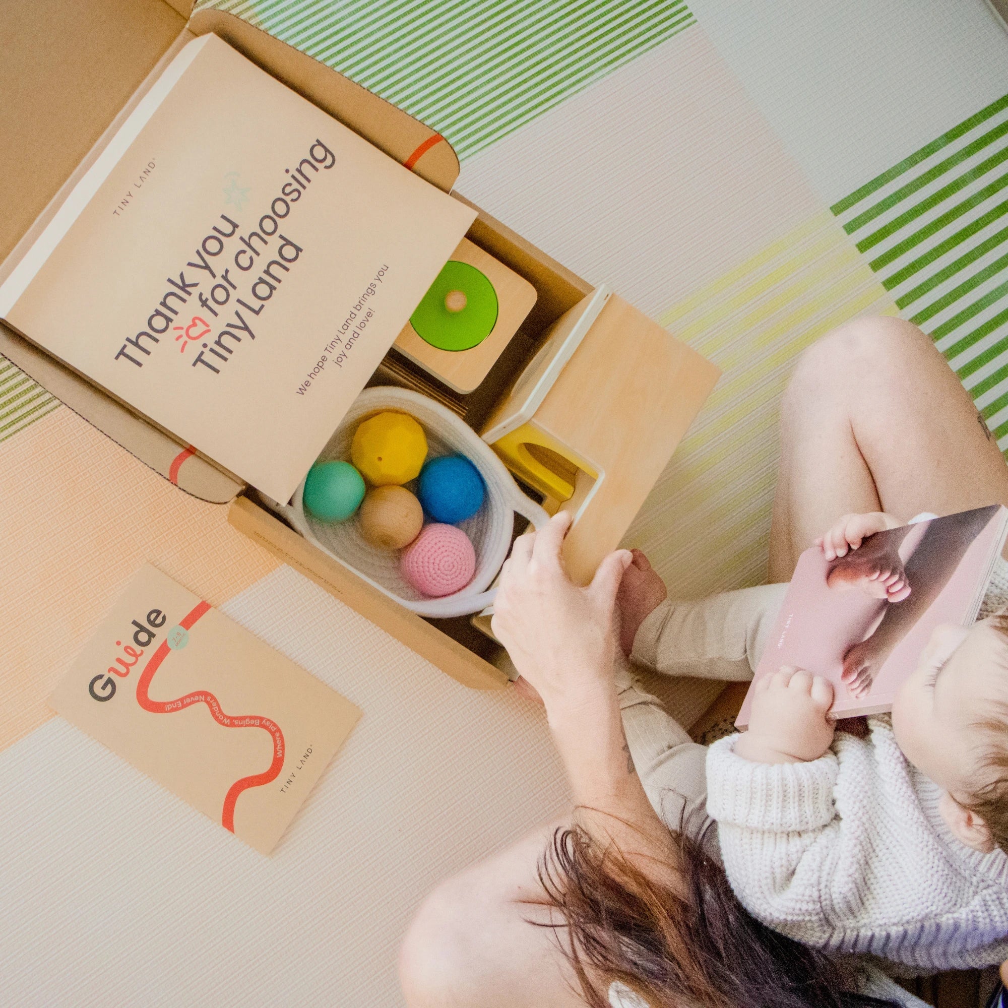 Tiny Land Montessori Toys Set for Newborns (7-9 month)