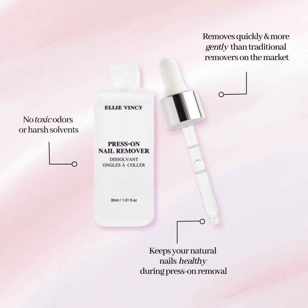 Kit removedor de pegamento para uñas a presión, suave, sin olor, apto para uñas, sin acetona 