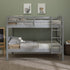 Cama litera de madera maciza Carolina de estilo transicional con dos camas individuales