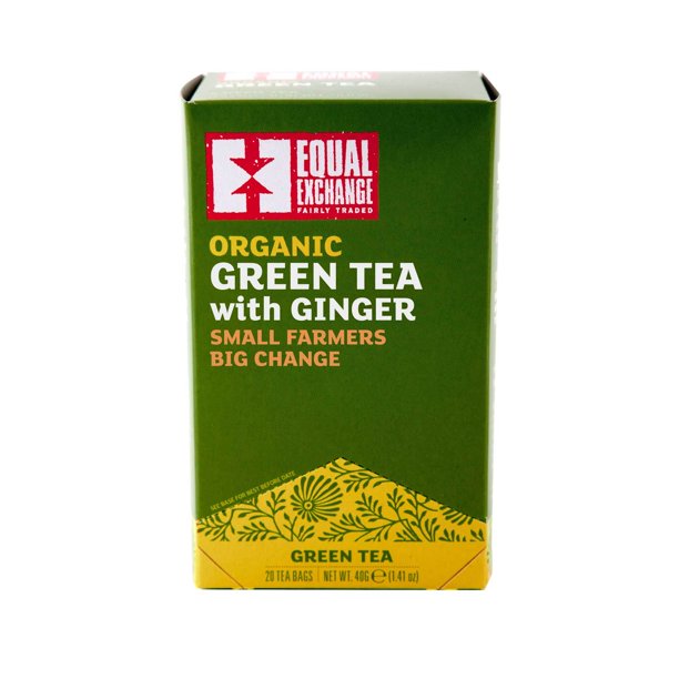 Té de jengibre orgánico Equal Exchange, paquete de 6, 20 unidades