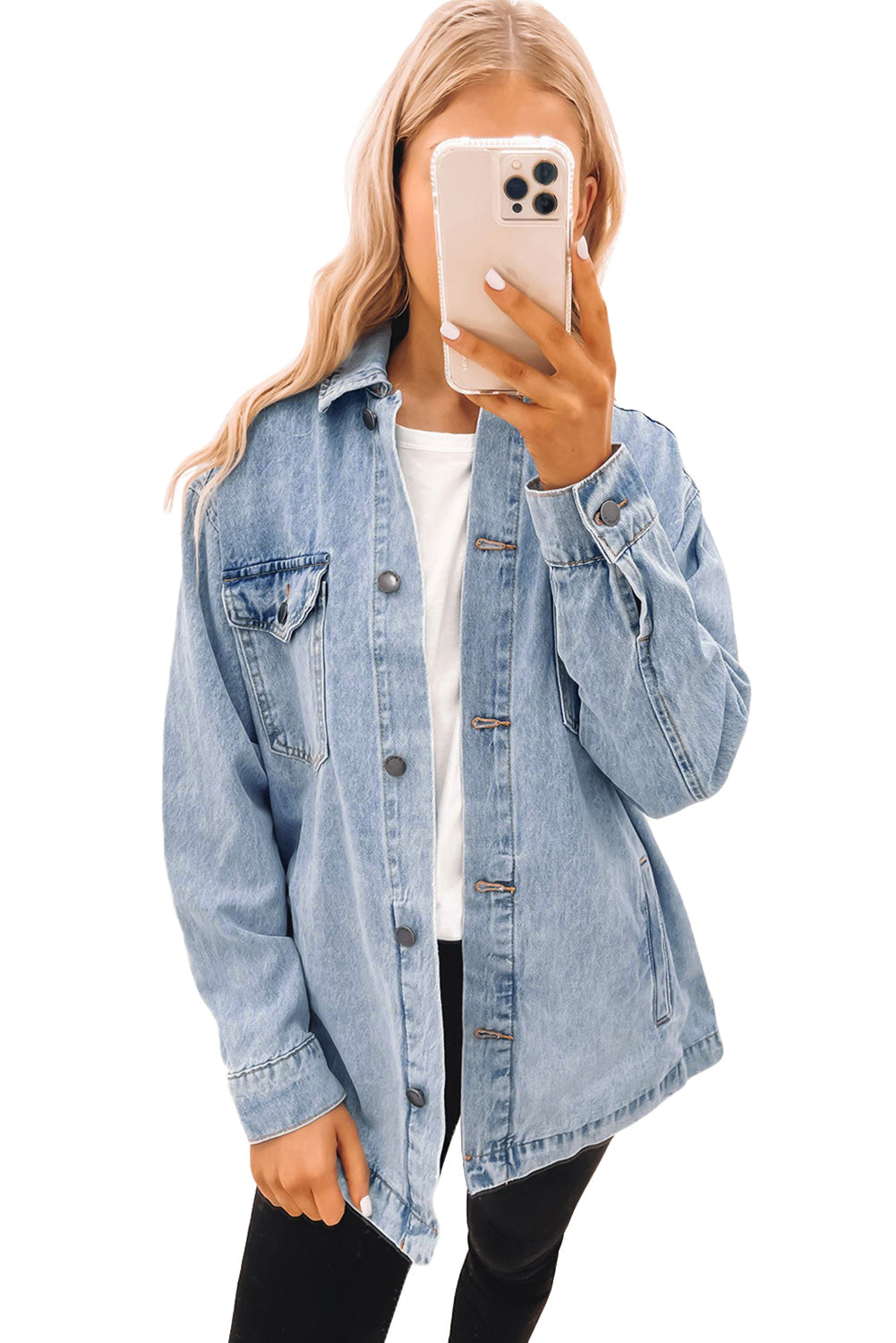 Two-Tone Denim Jacket