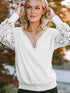 Long Sleeve V-Neck Tunic with Butterfly Design
