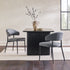 Silla de comedor curvada tapizada moderna Alexis, juego de 2