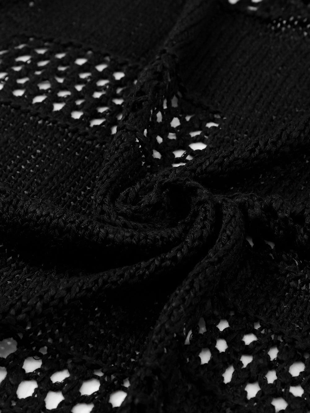 Knitted Open Front Cardigan