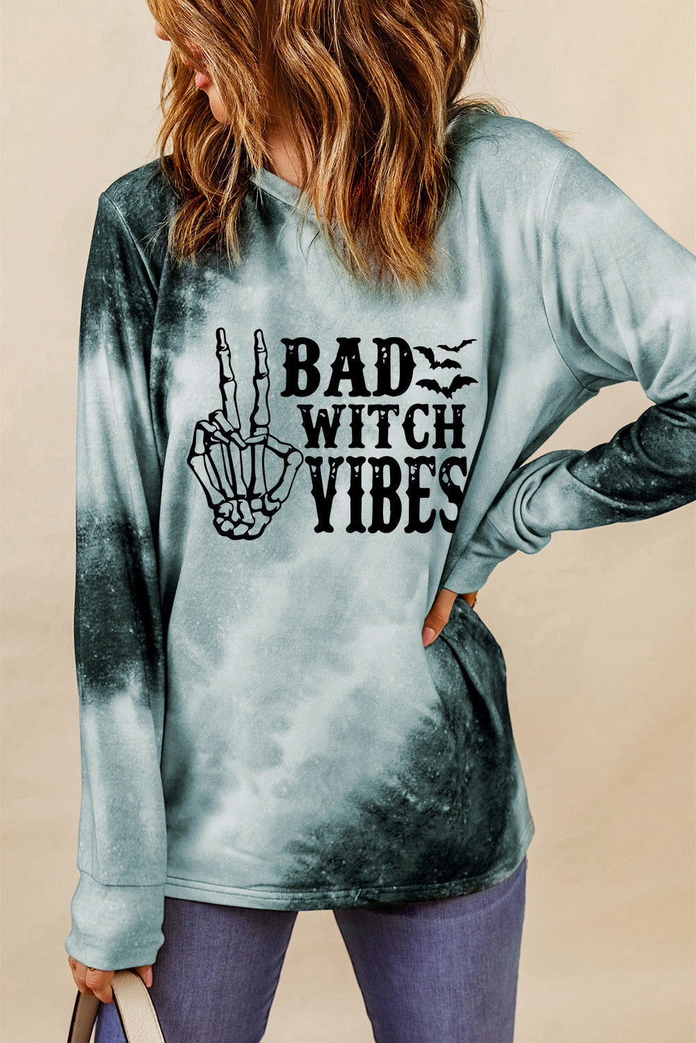 Plus Size Tie Dye Halloween Shirt