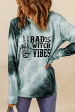 Plus Size Tie Dye Halloween Shirt