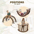 3 in 1 Montessori Climbing Set: Climbing Arch + Slide Board + Cushion – Chocolate