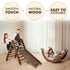 3 in 1 Montessori Climbing Set: Climbing Arch + Slide Board + Cushion – Chocolate