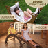 3 in 1 Montessori Climbing Set: Climbing Arch + Slide Board + Cushion – Chocolate