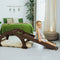 3 in 1 Montessori Climbing Set: Climbing Arch + Slide Board + Cushion – Chocolate