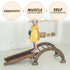 3 in 1 Montessori Climbing Set: Climbing Arch + Slide Board + Cushion – Chocolate