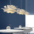 Lámpara colgante de techo LED moderna con forma de flor para sala de estar