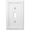 Elly White Wood - 1 Toggle Wallplate