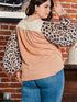 Plus Size  Casual  Leopard Print T-Shirt