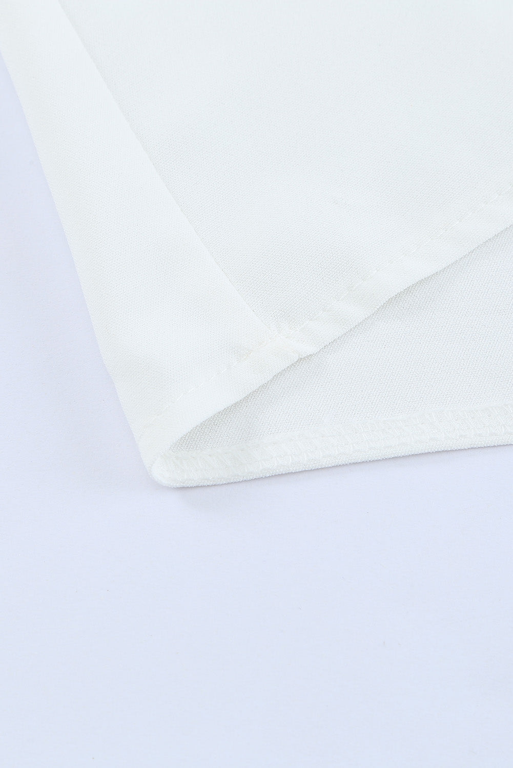 White Off-Shoulder Top with Elasticated Cuffs