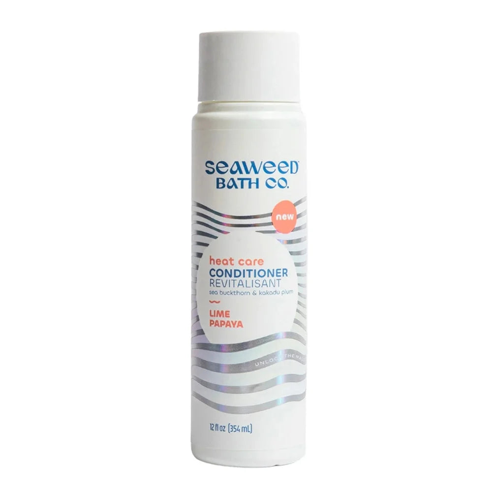 Acondicionador de cuidado térmico The Seaweed Bath Co. - Lima y papaya, 355 ml - Cuidado capilar sin gluten